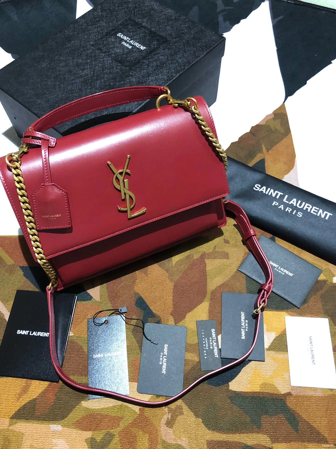 MEDIUM YSL SUNSET IN LEATHER SATCHEL SMOOTH 0716